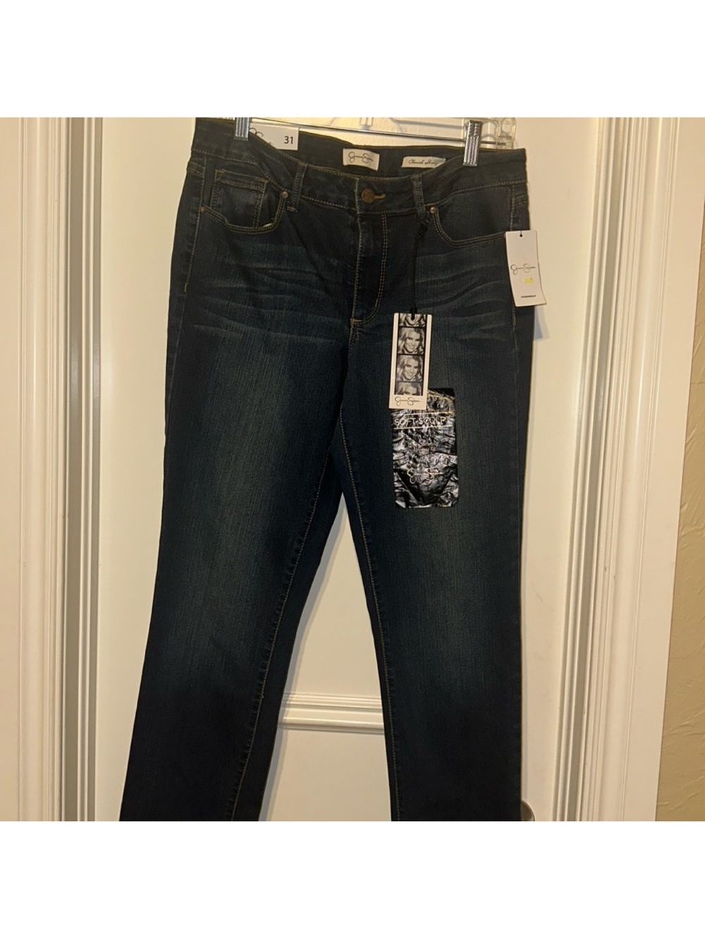 NWT! Jessica Simpson Dark Wash Skinny Denim Blue Jeans Size 31 Fits Like Size 30